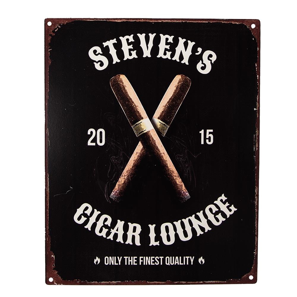 Clayre Eef Tekstbord 20x25 Cm Zwart Ijzer Sigaren Steven S Cigar Kopen Shop Bij Vtwonen By FonQ