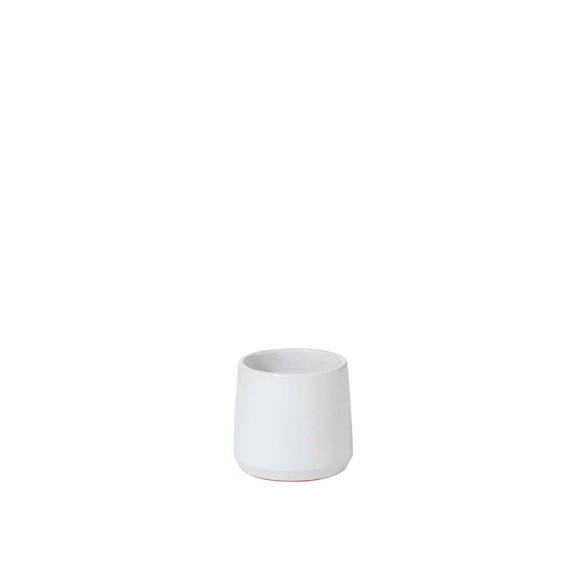 DE BESTE J-LINE BLOEMPOT ROND KERAMIEK WIT EXTRA SMALL