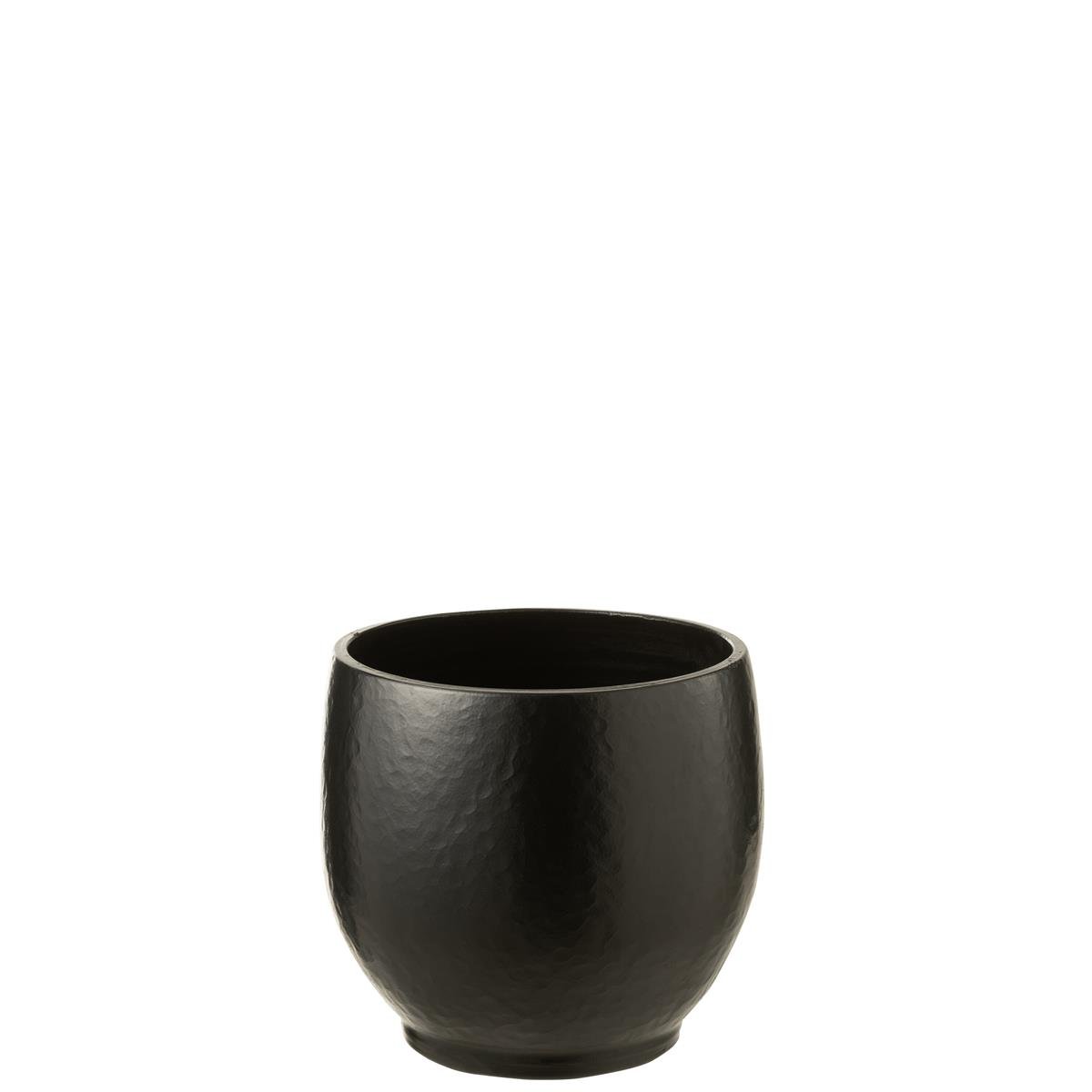 DE BESTE J-LINE BLOEMPOT YING - KERAMIEK - ZWART - SMALL - Ø 26.00 CM