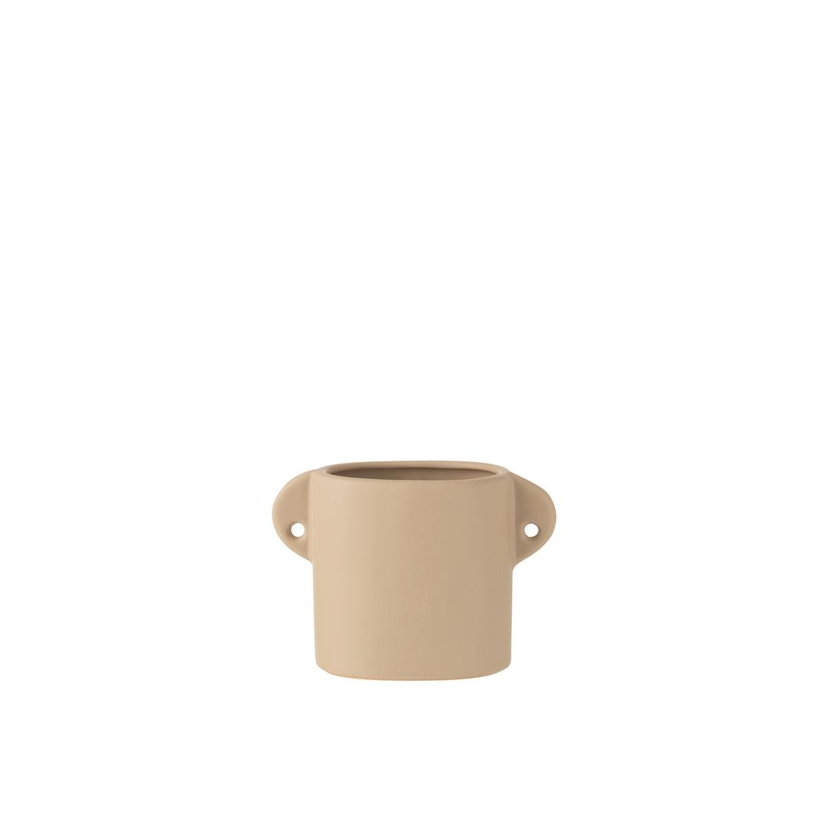DE BESTE J-LINE BLOEMPOT RENAISSANCE - KERAMIEK - BEIGE - Ø 8.50 CM - 2 STUKS