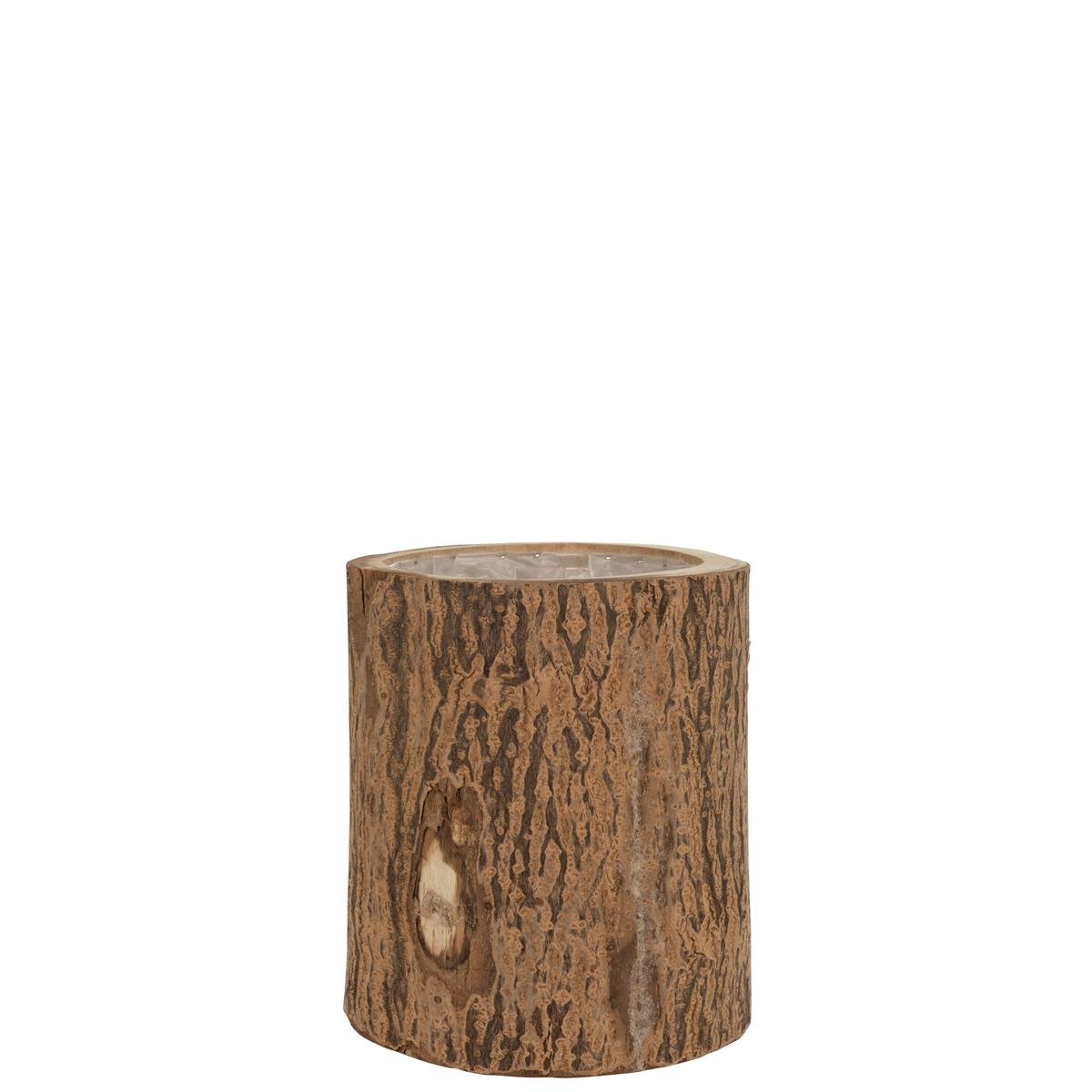 DE BESTE J-LINE BLOEMPOT VAN BERK PAULOWNIA - HOUT - NATUREL - GROOT - Ø 28.00 CM
