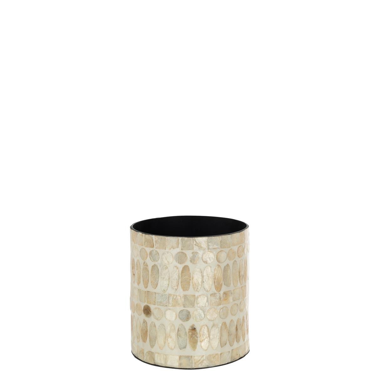 DE BESTE J-LINE BLOEMPOT PAREL - JUTE - BEIGE - Ø 14.00 CM
