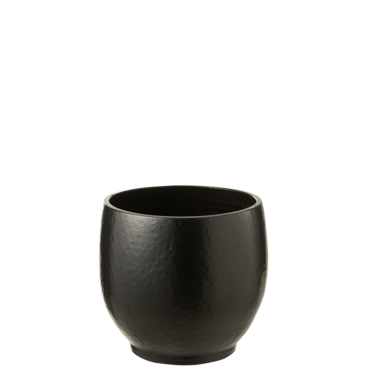DE BESTE BLOEMPOT VOOR BINNEN: J-Line bloempot Ying - keramiek - zwart - medium - Ø 33.00 cm