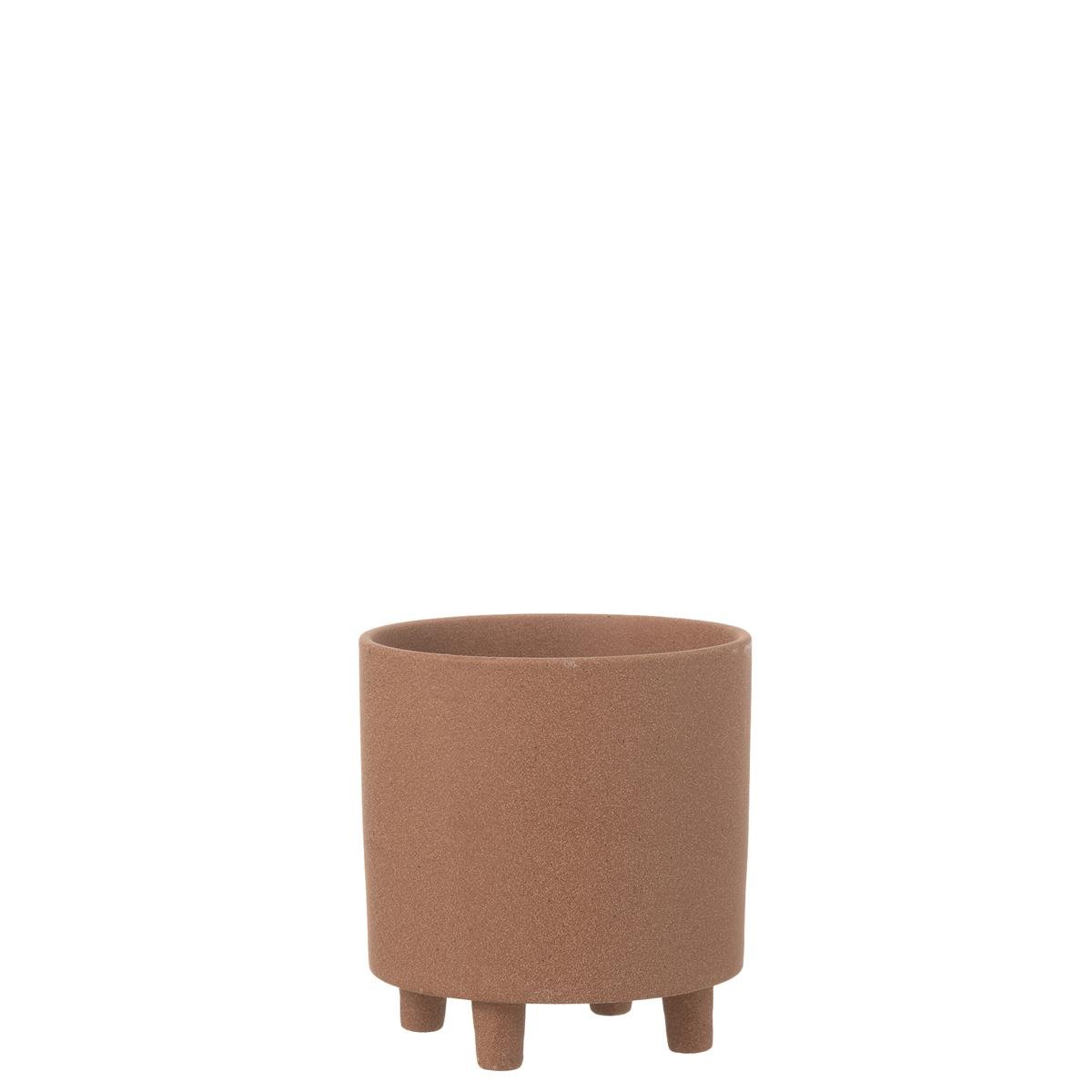 DE BESTE J-LINE BLOEMPOT THIBAULT - KERAMIEK - BRUIN - MEDIUM - Ø 20.50 CM