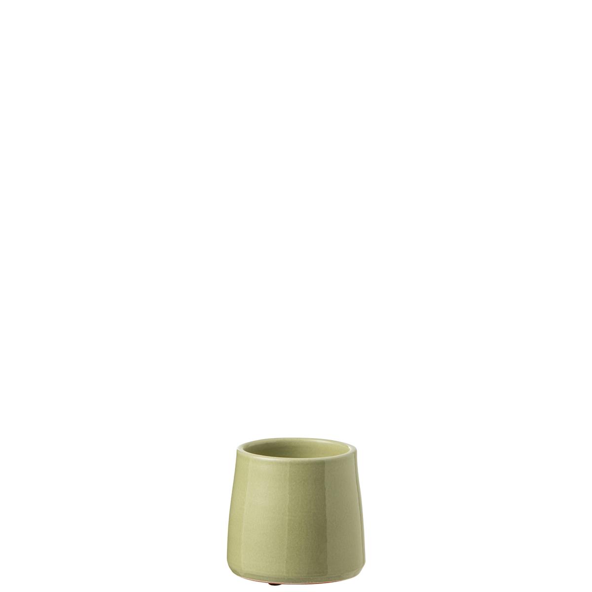 DE BESTE J-Line Bloempot van Keramiek in Groen Extra Small
