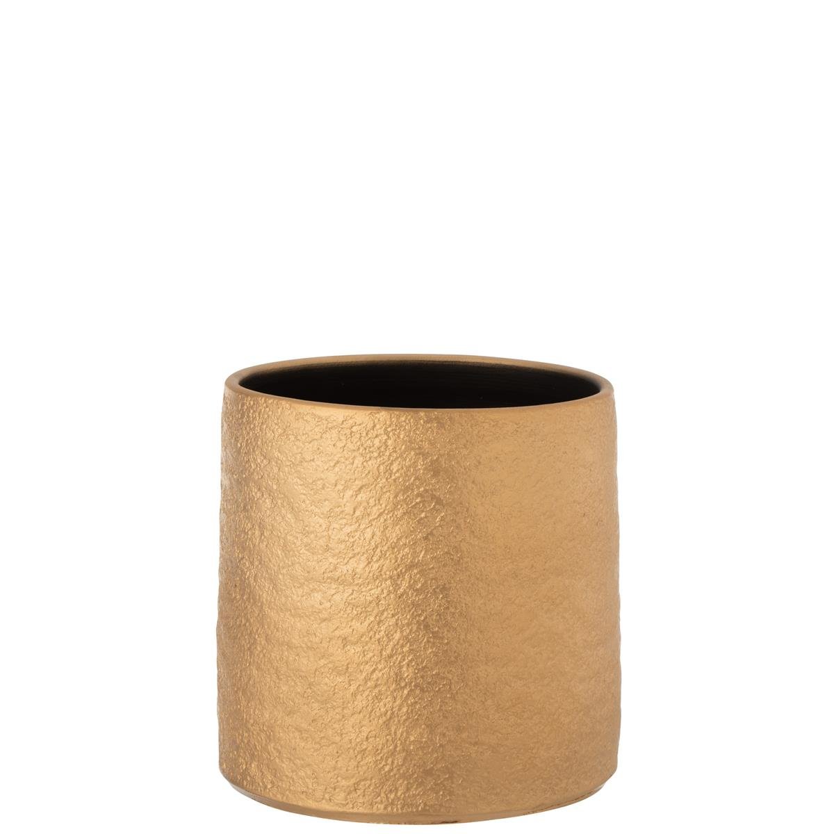 DE BESTE J-LINE BLOEMPOT GATSBY - KERAMIEK - GOUD - LARGE - Ø 24.00 CM