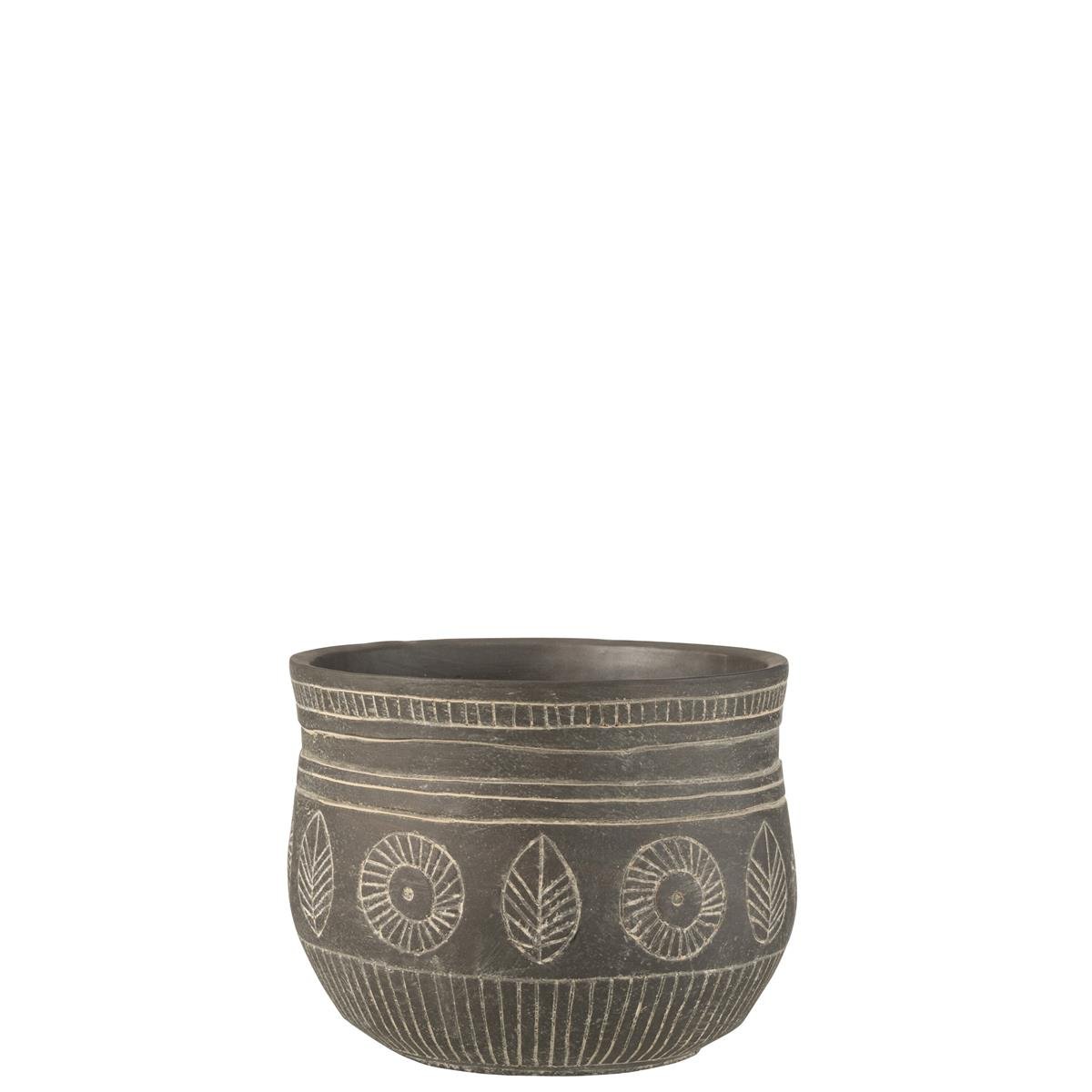 DE BESTE J-LINE BLOEMPOT FRESCO - CEMENT - GRIJS - LARGE - Ø 23.50 CM