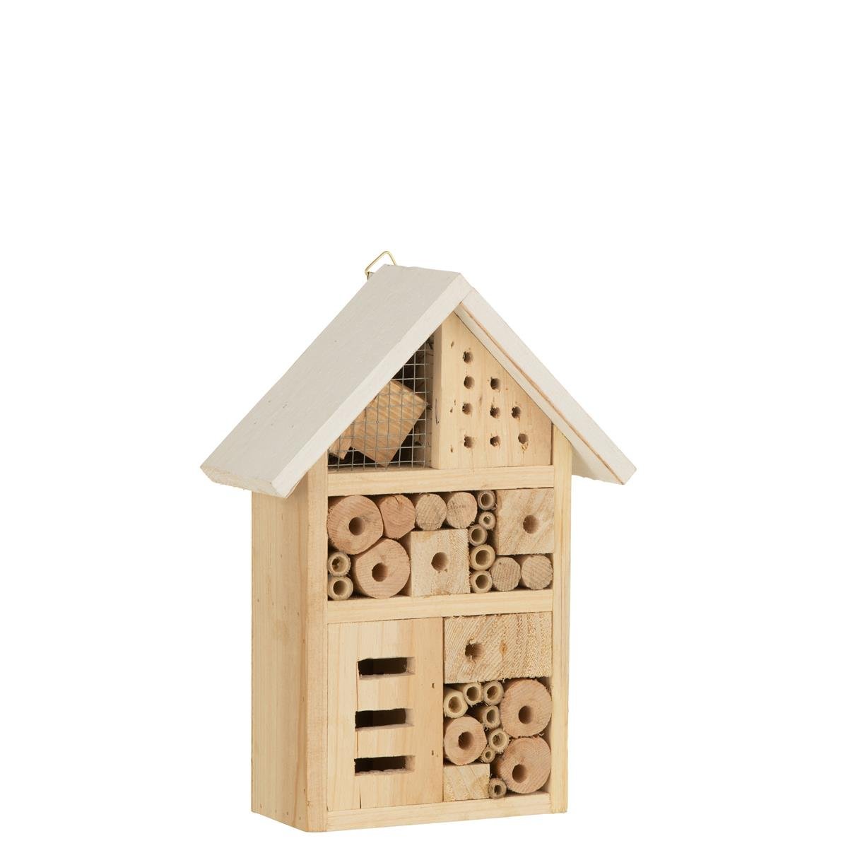 DE BESTE J-LINE DECORATIE INSECTENHUIS - HOUT - NATUREL - KLEIN