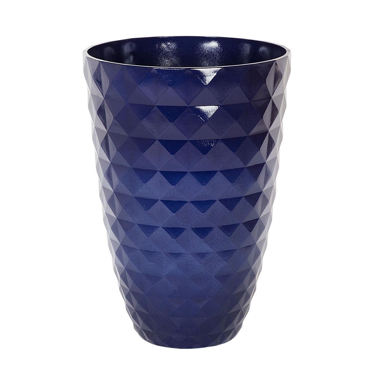 DE BESTE PLANTENBAK VOOR BINNEN - BELIANI FERIZA - BLAUW - 35 CM - KLEI-VEZELMENGSEL