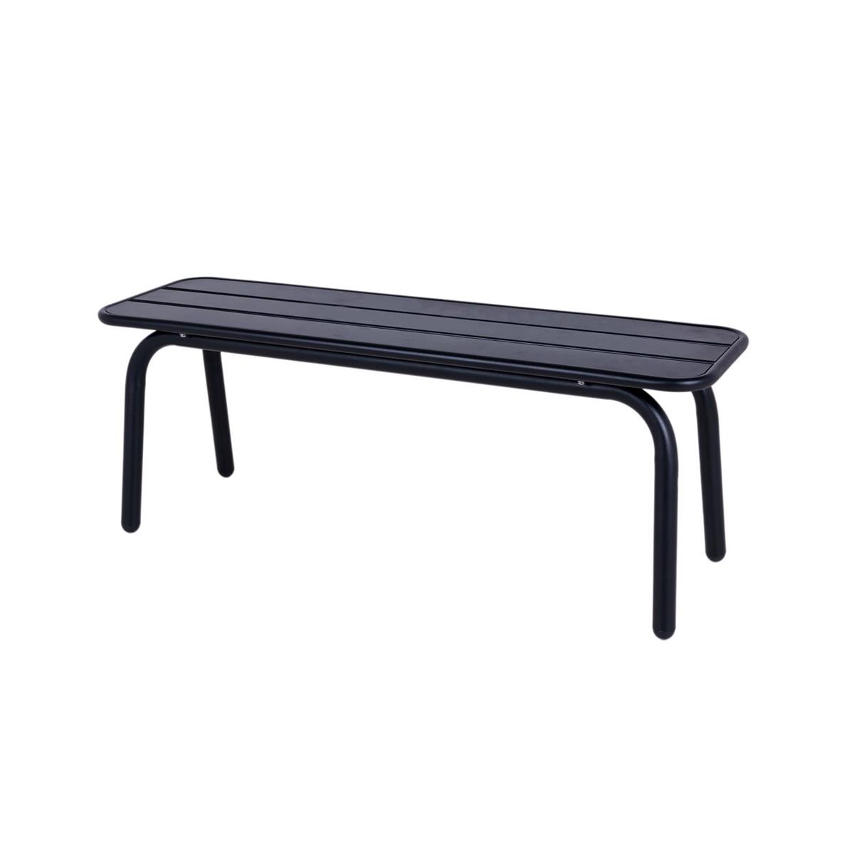 DE BESTE MAXIMAVIDA METALEN TUINBANK MAX 120 CM ZWART - ZONDER RUGLEUNING -