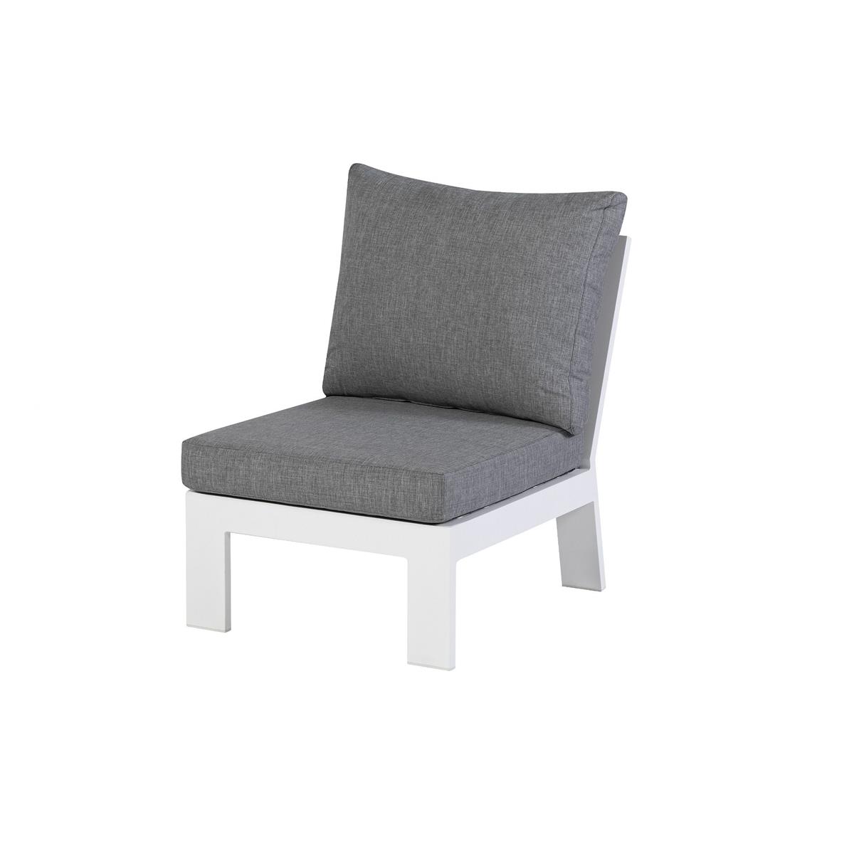 DE BESTE EXOTAN 1-ZITS ELEMENT BUITEN VALERIE - ALUMINIUM - WIT - 80X64X84