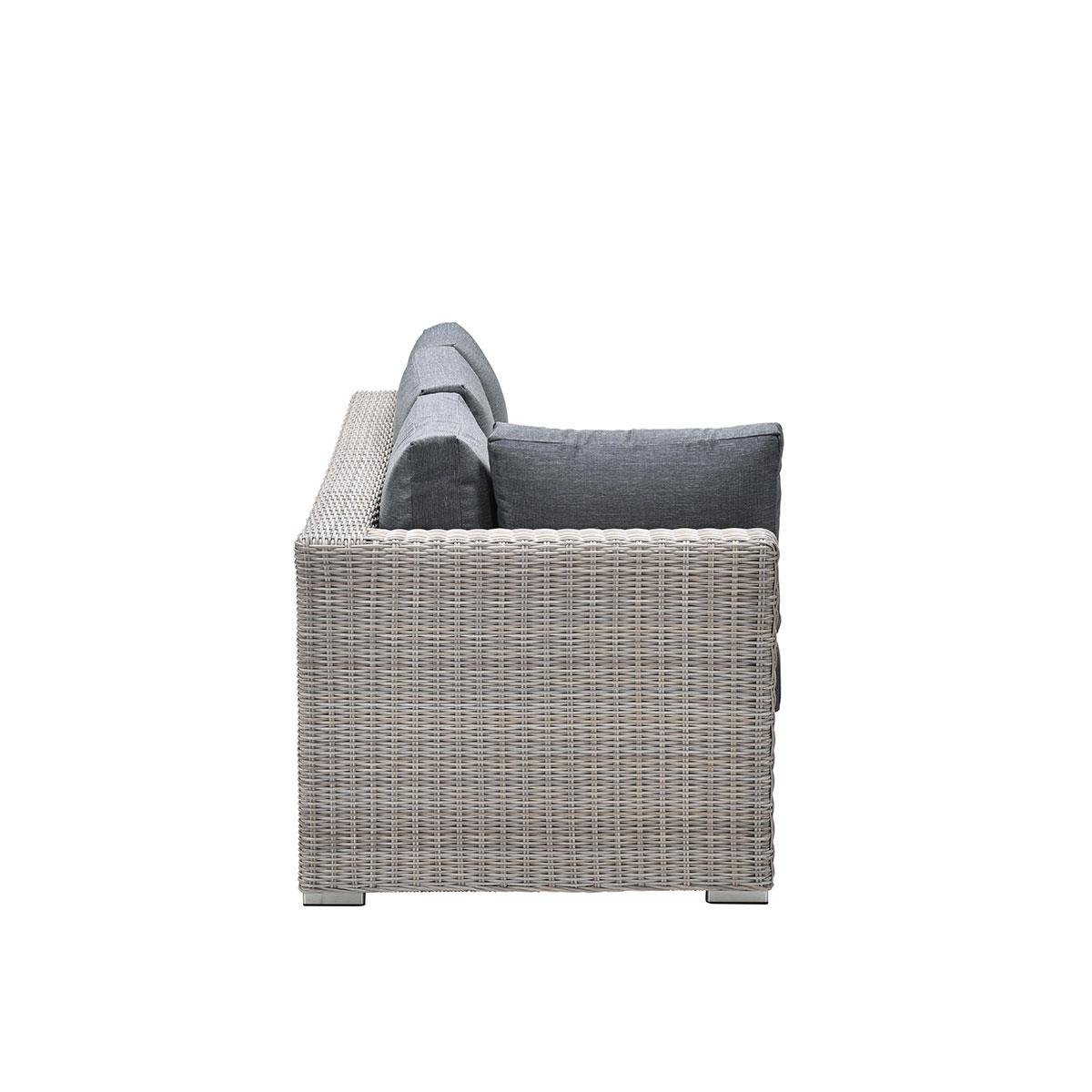DE BESTE GARDEN IMPRESSIONS TENNESSEE LOUNGEBANK RECHTS VAN WILLOW-TEXFIBER