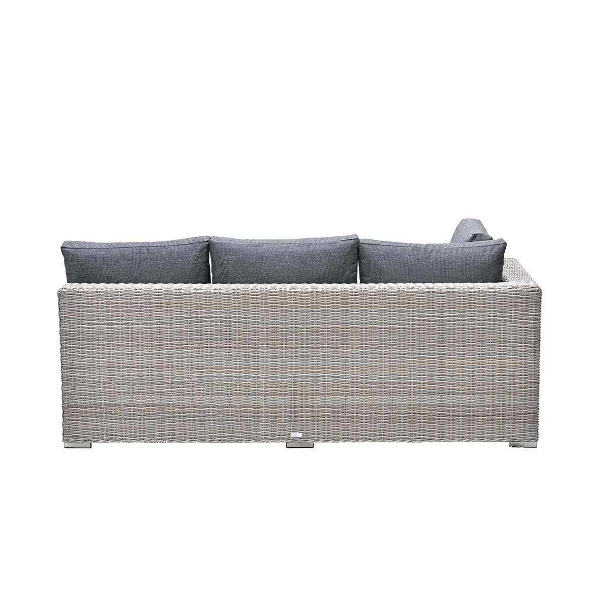 DE BESTE GARDEN IMPRESSIONS TENNESSEE LOUNGEBANK RECHTS VAN WILLOW-TEXFIBER