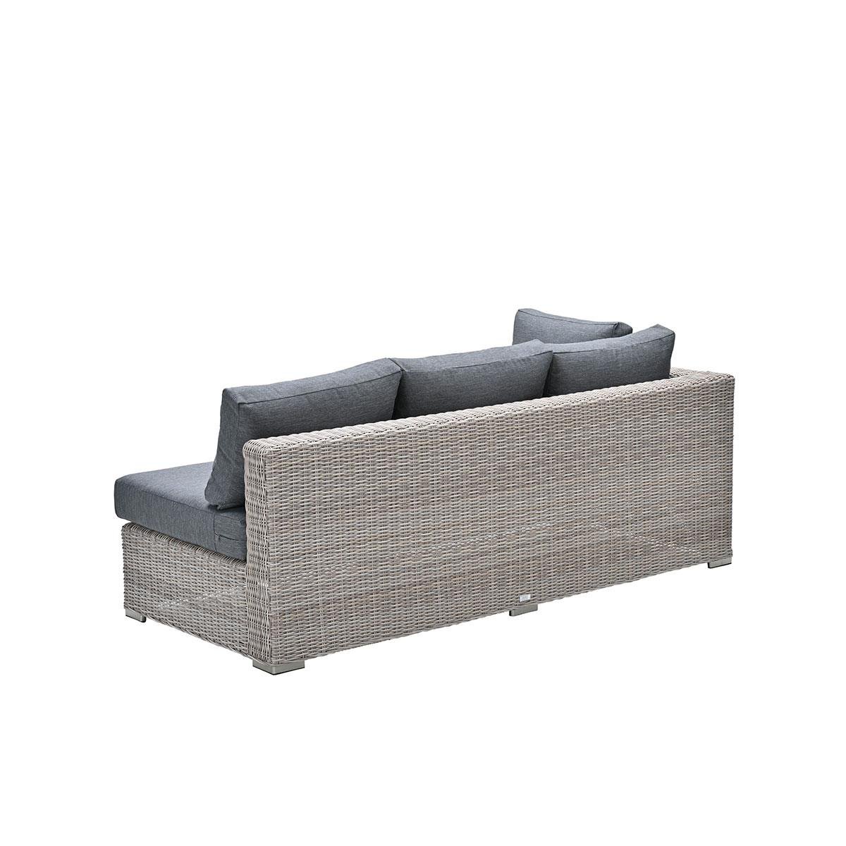 DE BESTE GARDEN IMPRESSIONS TENNESSEE LOUNGEBANK RECHTS VAN WILLOW-TEXFIBER