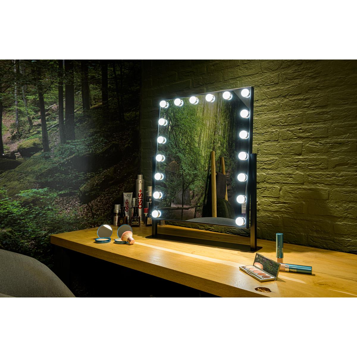United Entertainment ® Hollywood Spiegel Met 18 LEDs - Zwart kopen? shop  bij vtwonen by fonQ!