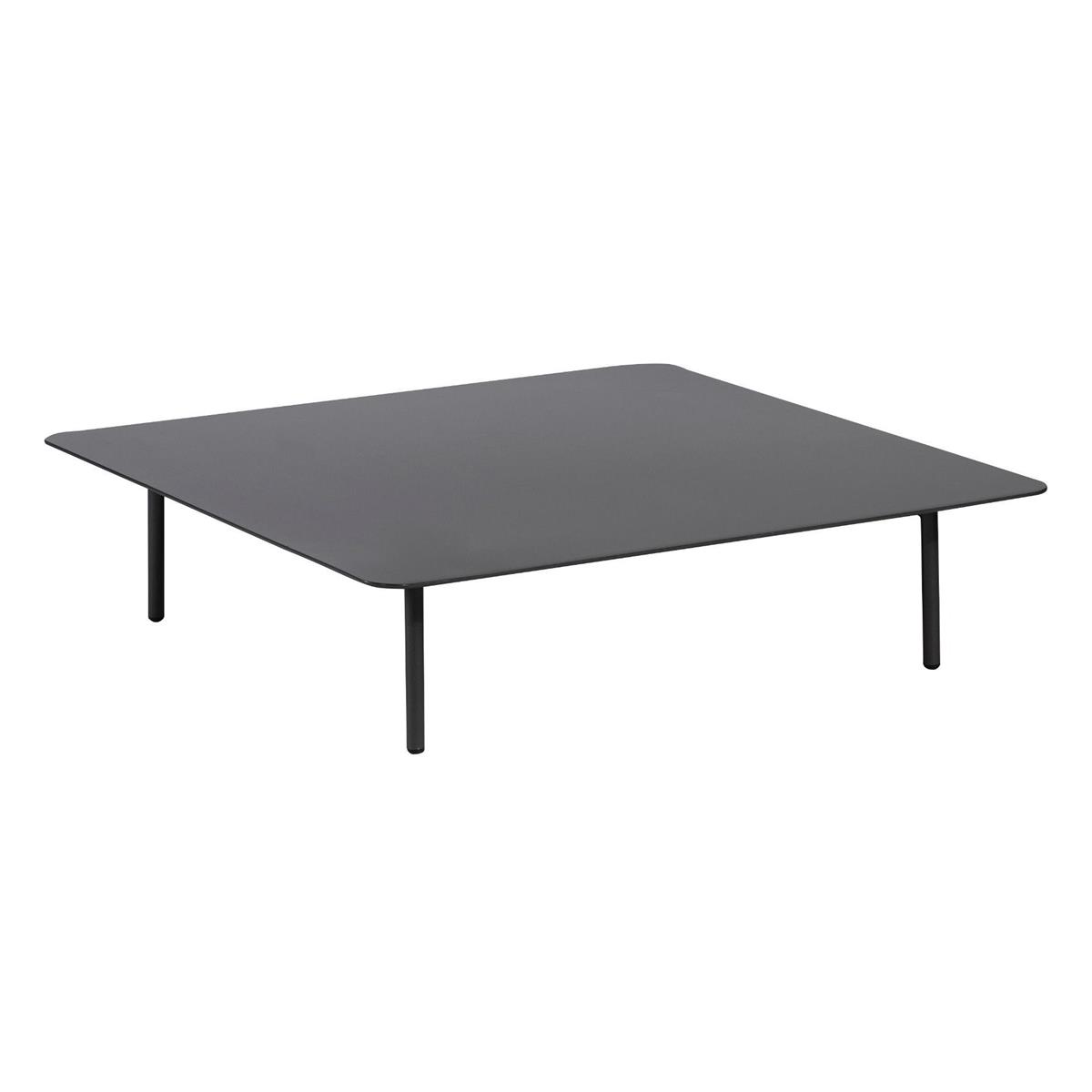 DE BESTE EXOTAN SALONTAFEL VOOR BUITEN: COMO - ALUMINIUM - ANTRACIET - 24x95x95