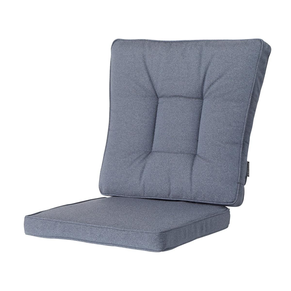 DE BESTE MADISON WICKER DINING SET VOOR BUITENGEBRUIK - MANCHESTER DENIM GRIJS - 46X95