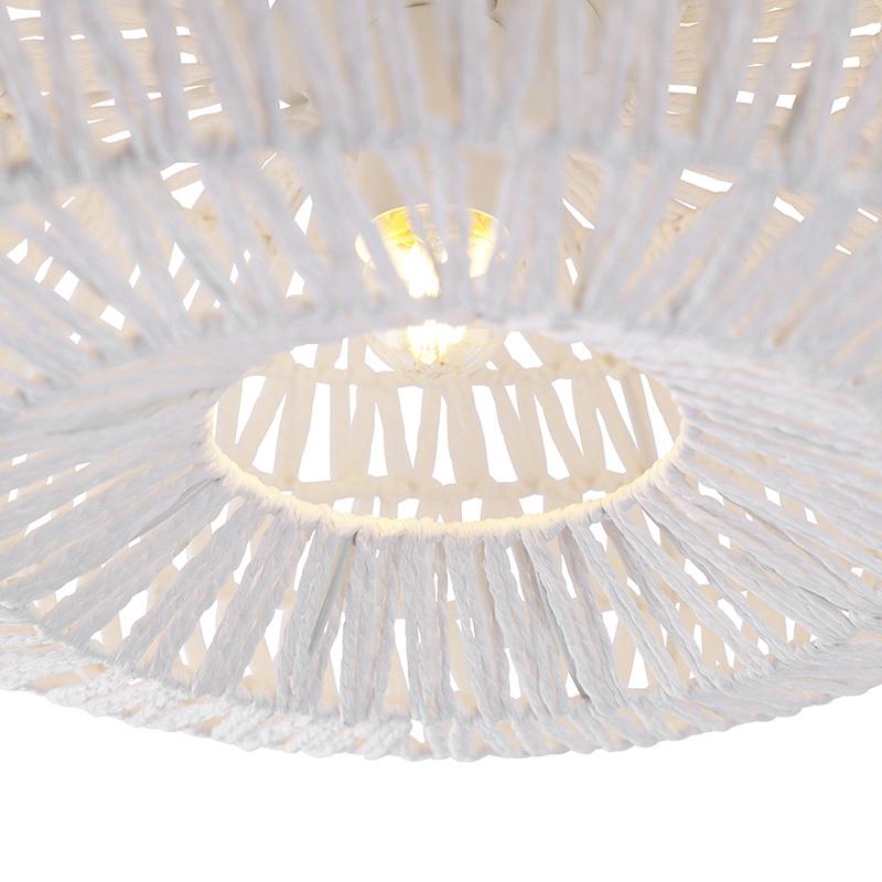 QAZQA Retro White Rope Ceiling Light - Lina