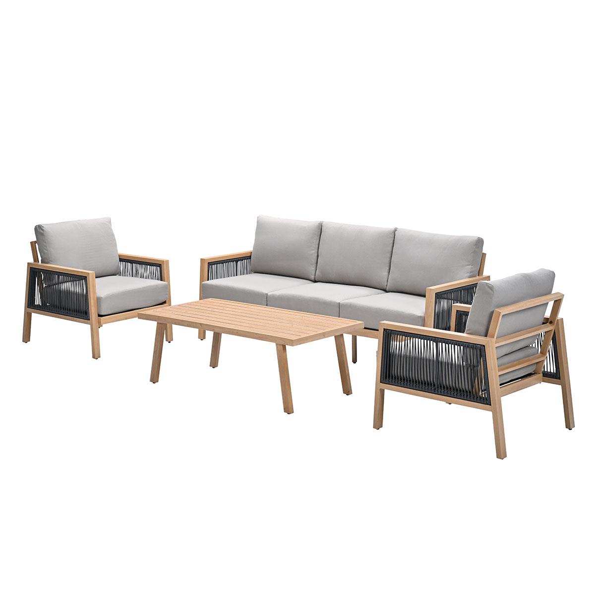 HET BESTE GARDEN IMPRESSIONS SAN CAPRI LOUNGESET 4-DELLIG VOOR EEN STIJLVOLLE TUIN