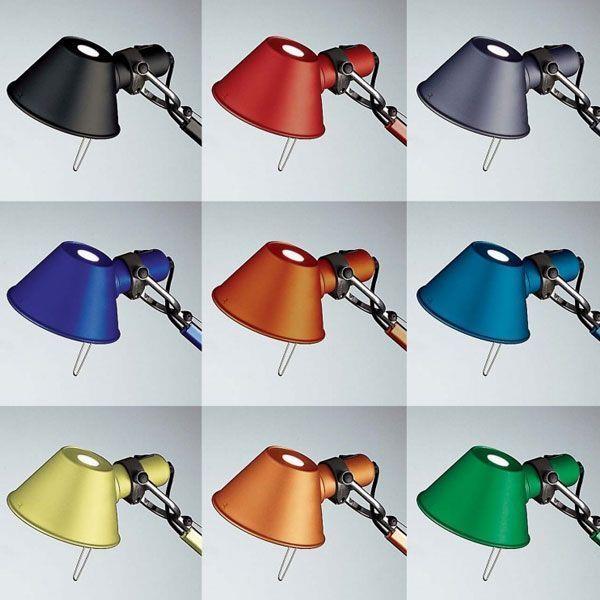 Artemide Tolomeo Micro klemlamp retrofit zwart