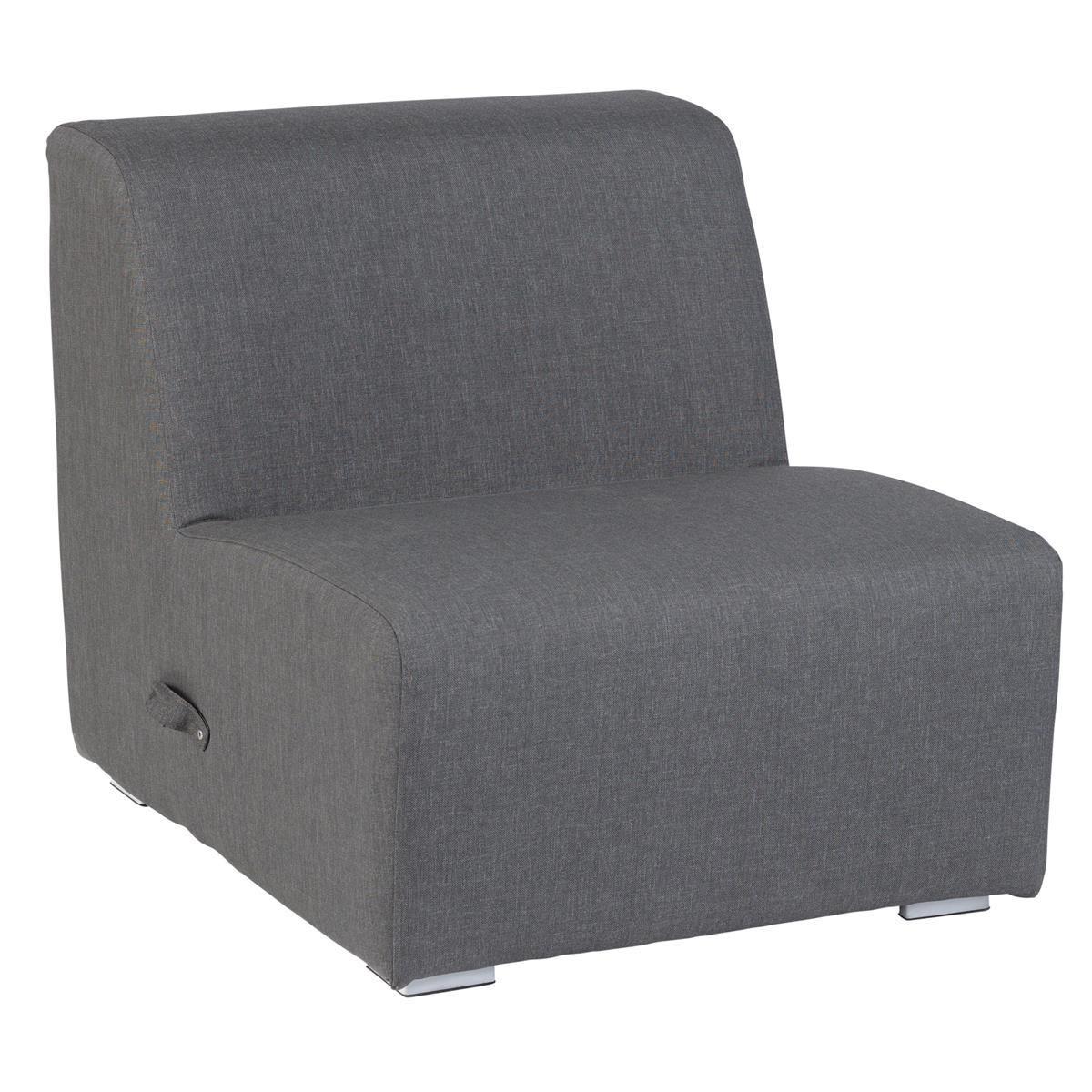 DE BESTE EXOTAN LOUNGESTOEL KUBBANO - OUTDOOR RELAX FAUTEUIL - STEENGRIJS
