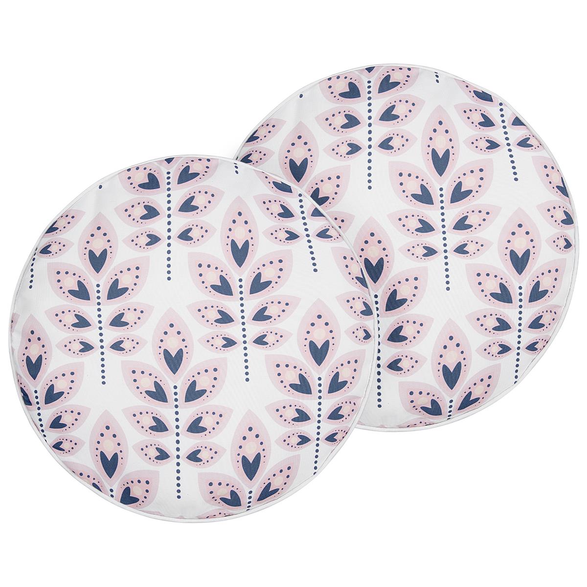 DE BESTE SIERKUSSEN SET VAN 2 VAN BELIANI - TORRETTA - IN BEIGE KLEUR - GEMAAKT VAN POLYESTER - 40 CM