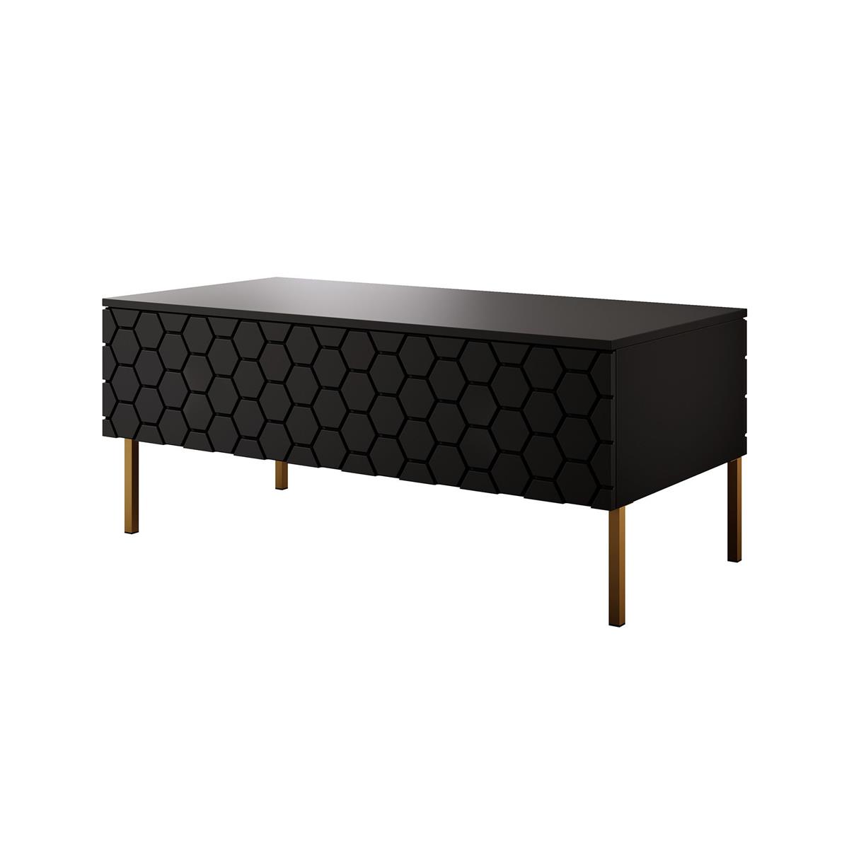 Meubella Salontafel Harvey Mat Zwart 120 Cm Kopen Shop Bij FonQ