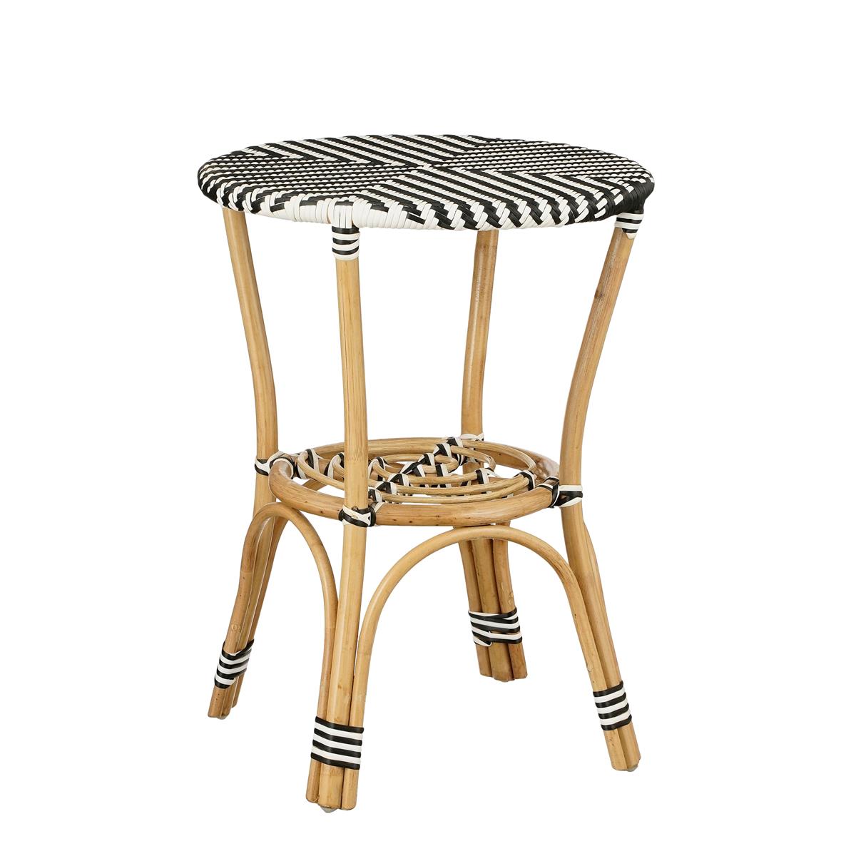DE BESTE MICA DECORATIONS MANDOX BISTRO TAFEL VOOR BUITEN IN ZWART EN WIT