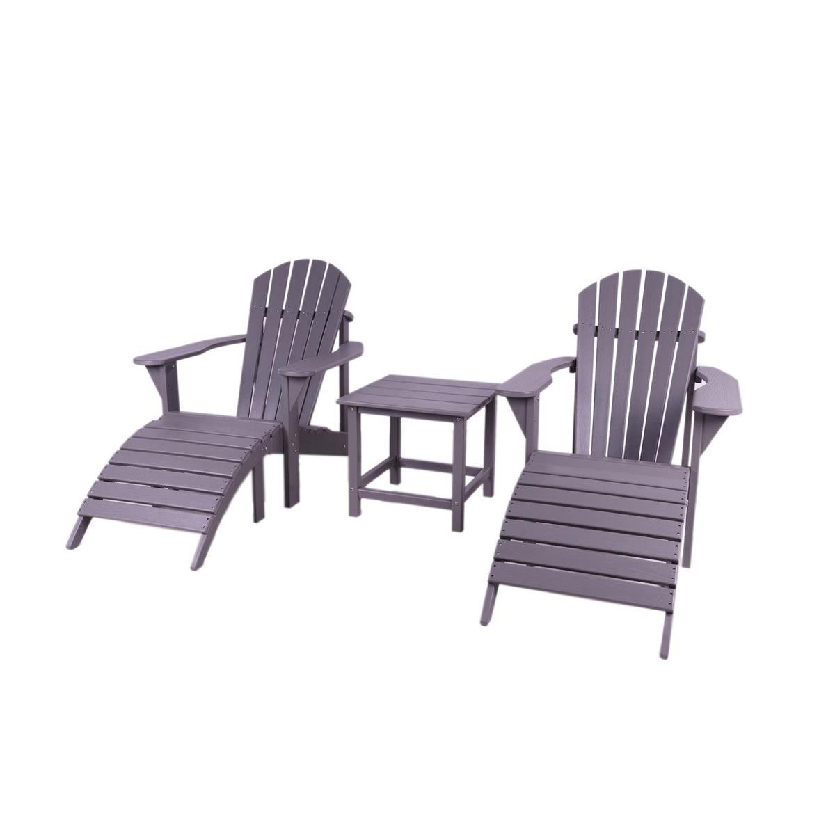 DE BESTE MAXIMAVIDA MONTREAL ADIRONDACK TUINSTOEL SET IN GRIJS