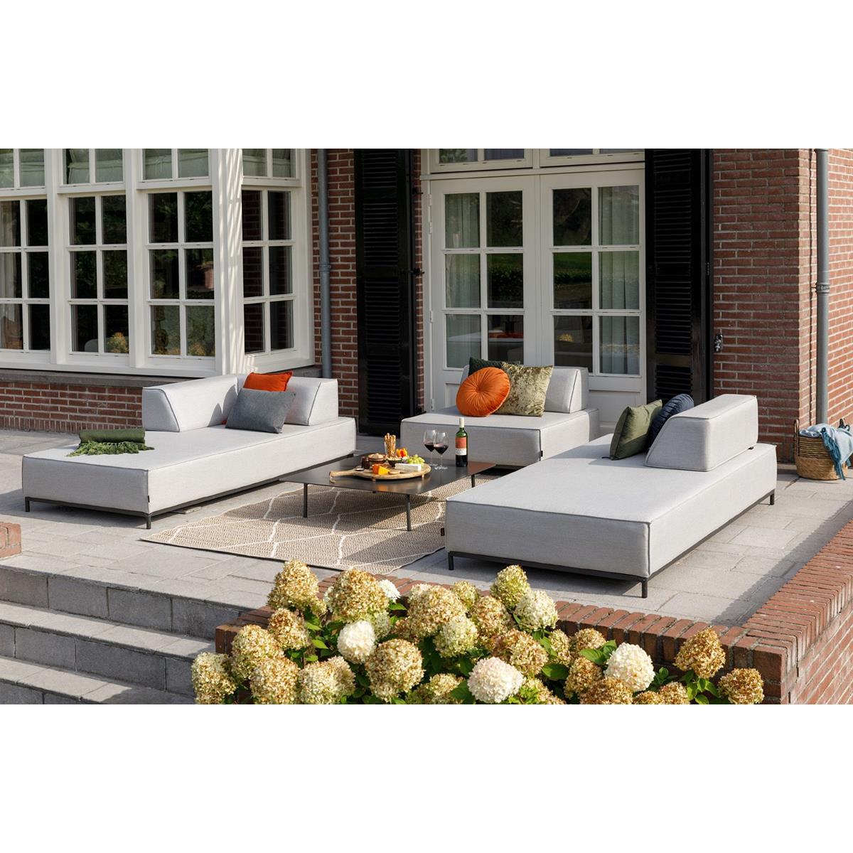DE BESTE EXOTAN 1-ZITS ELEMENT BUITEN - ALUMINIUM - GRIJS - 36x105x105