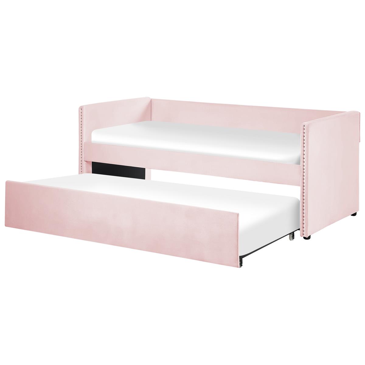 Beliani TROYES Bed roze 90x200