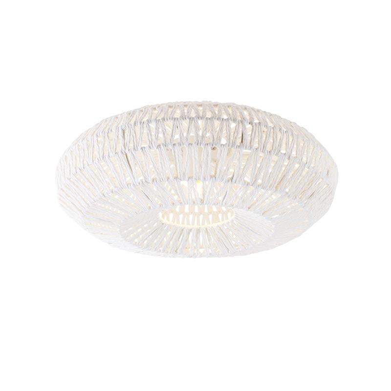 QAZQA Retro White Rope Ceiling Light - Lina