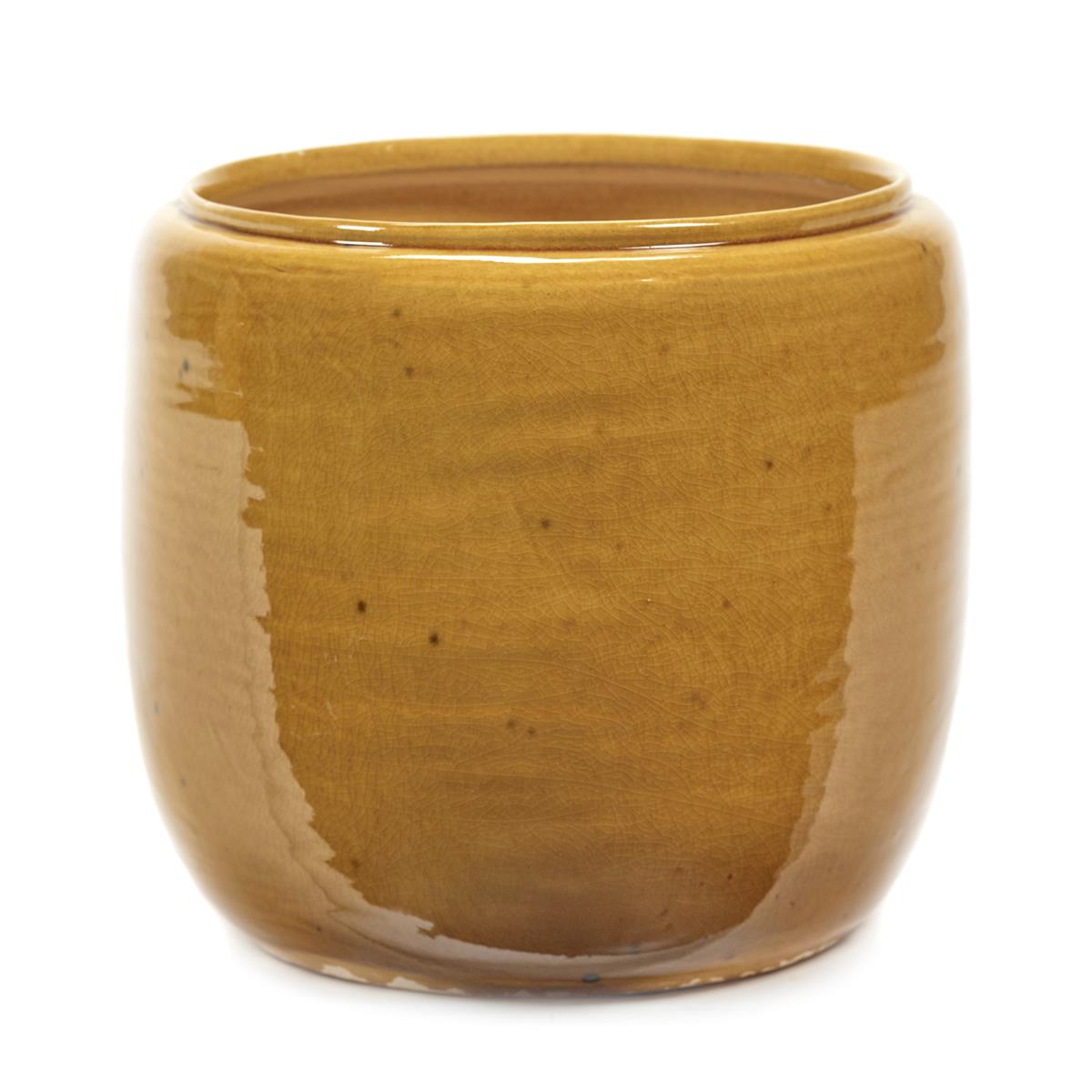 DE BESTE SERAX BLOEMPOT: COSTA HONEY-GEEL D 21 CM H 21 CM