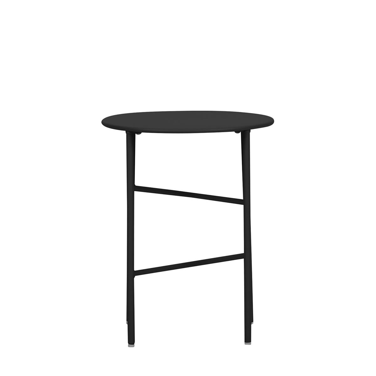 De BESTE KEUZE: Lisomme Mila metalen tuin bijzettafel zwart - Ø 40 cm