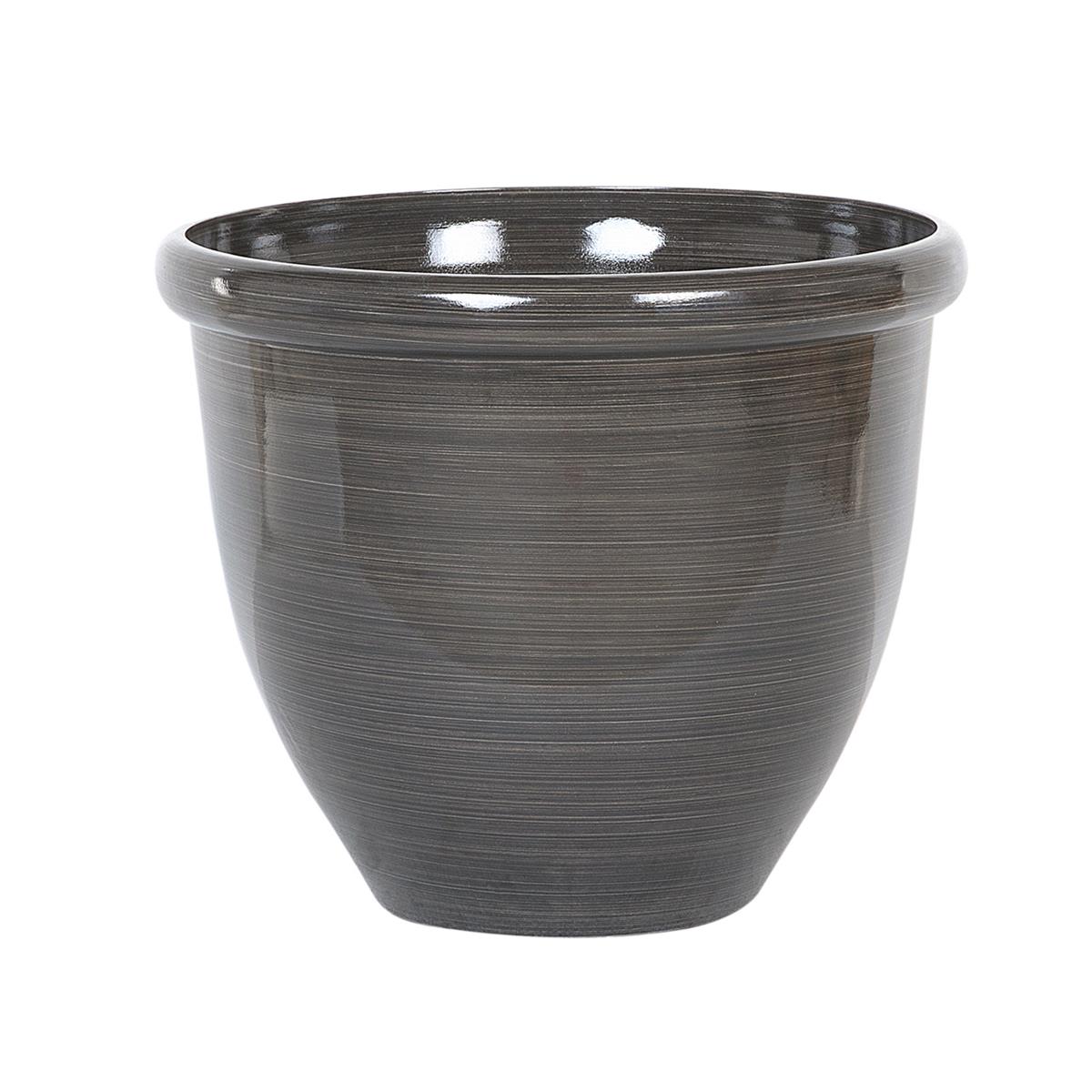 DE BESTE PLANTENBAK VOOR UW TUIN: BELIANI TESALIA BRUIN 44 CM POLYRESIN