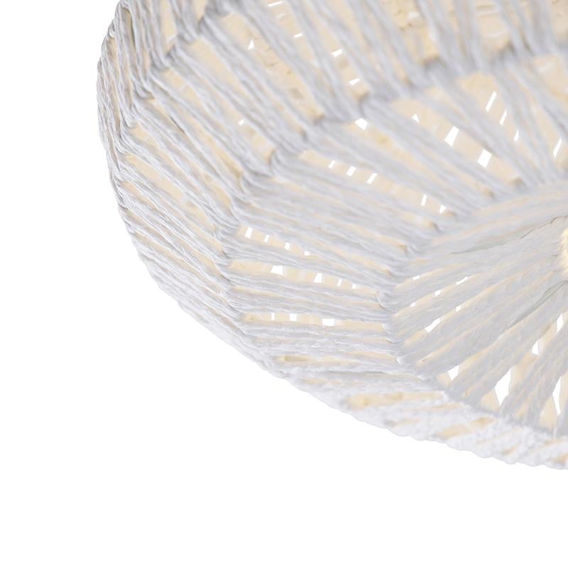 QAZQA Retro White Rope Ceiling Light - Lina