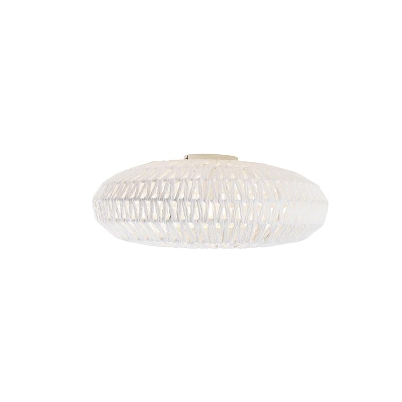 QAZQA Retro White Rope Ceiling Light - Lina