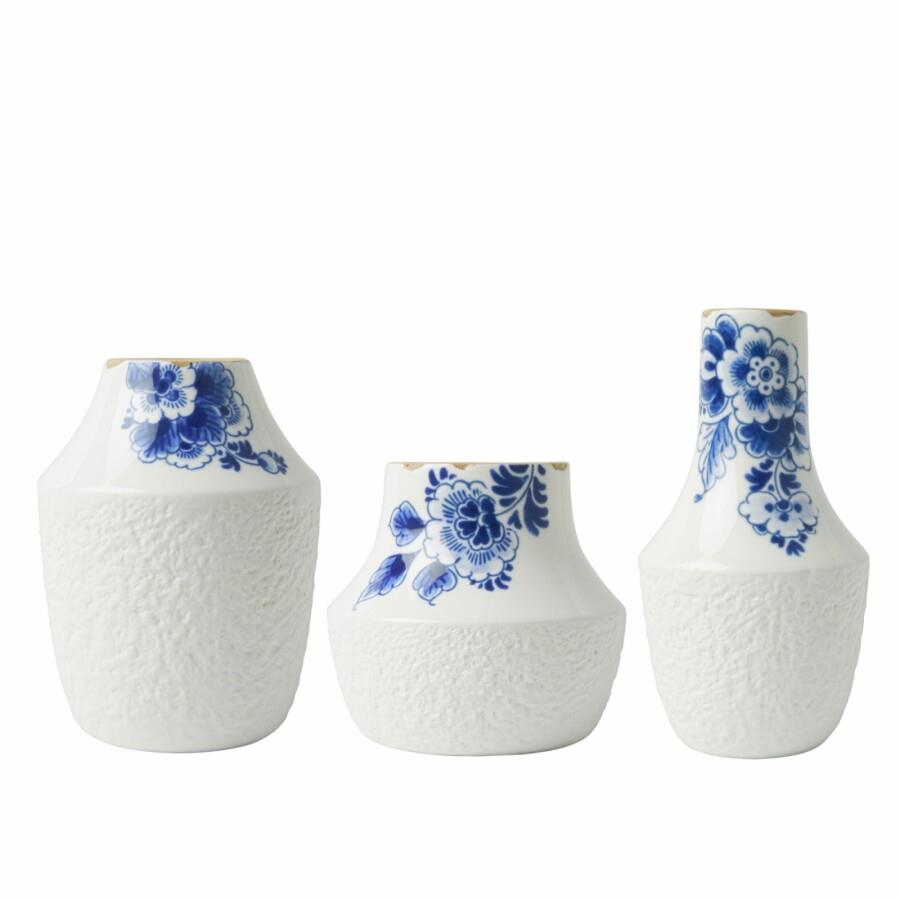 Heinen Delfts Blauw Blauw Bloesem Vazen Set Stuks Kopen Shop Bij Fonq