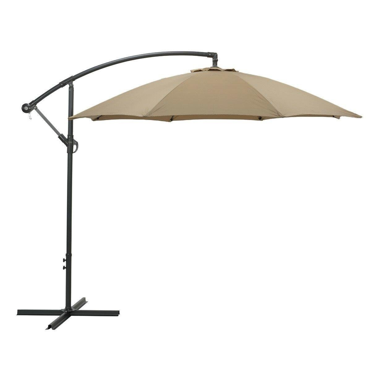 DE BESTE GARDEN IMPRESSIONS ATHENE ZWEEFPARASOL Ø300 CM TAUPE