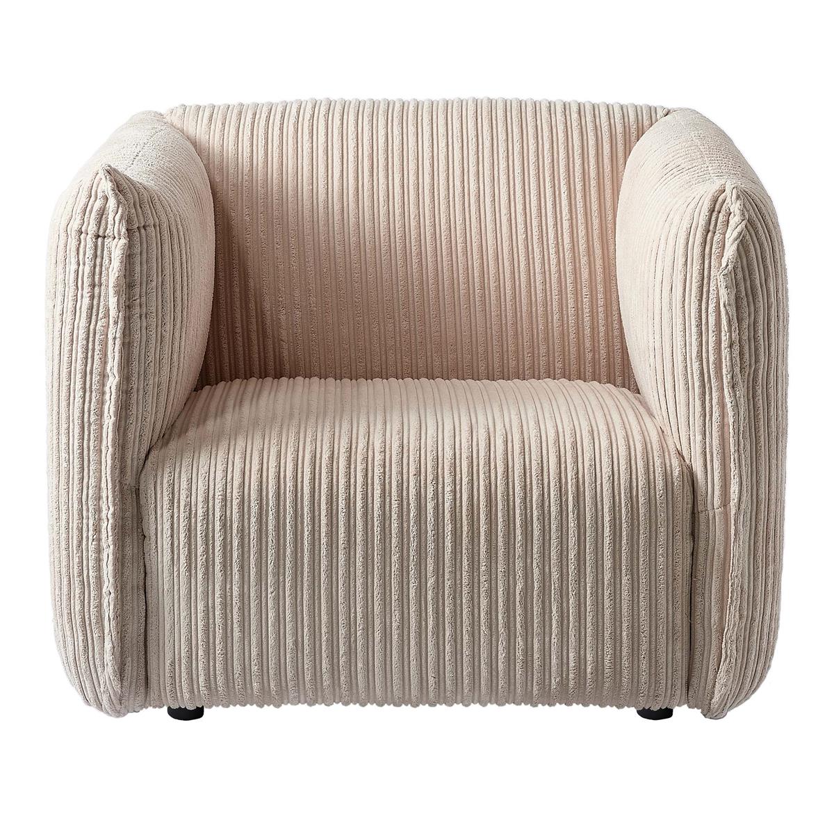 by fonQ Ribbon Fauteuil Crème - Stijlvol & Comfortabel