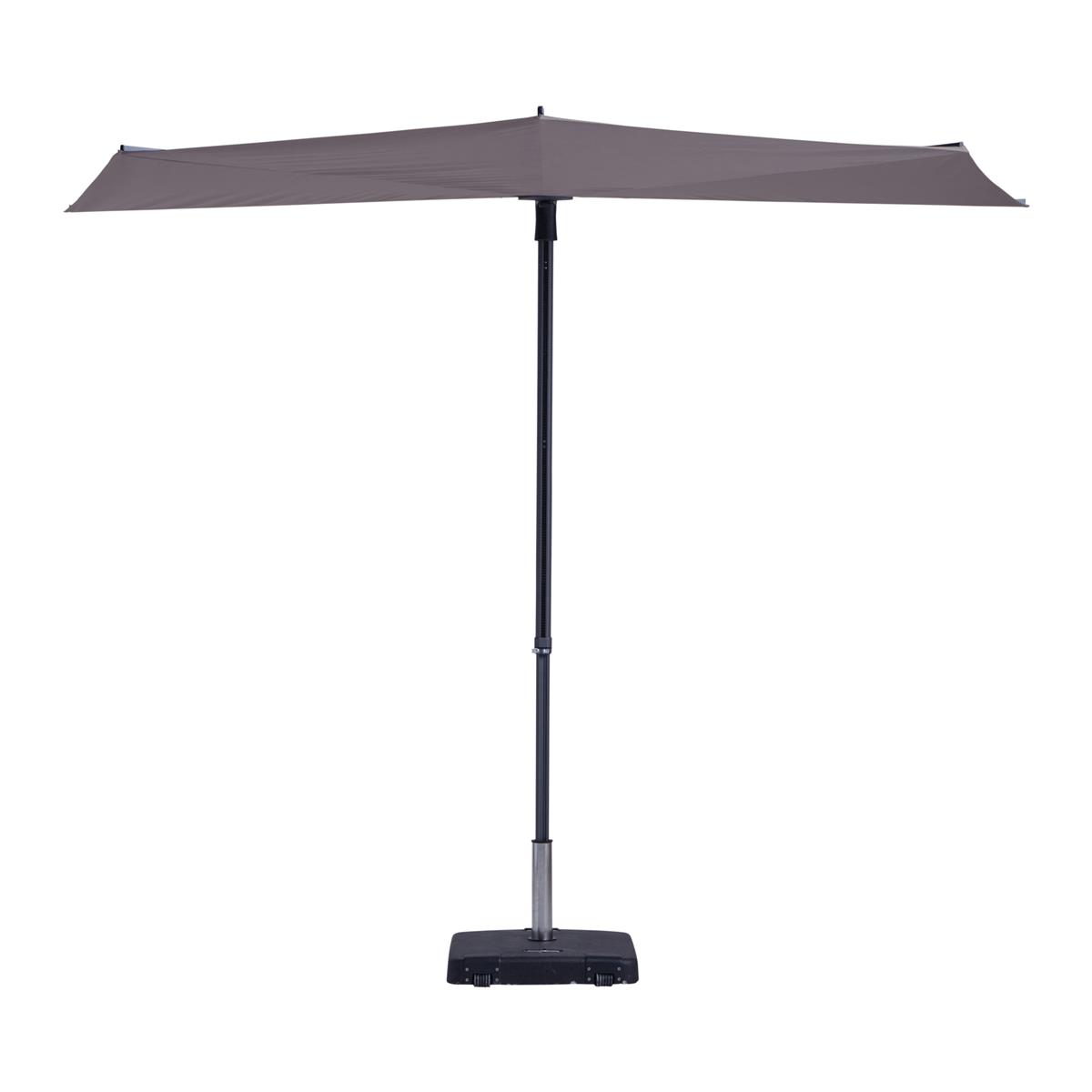 DE BESTE MADISON SUN WAVE STOKPARASOL VOOR OP HET BALKON 270 x 150 cm