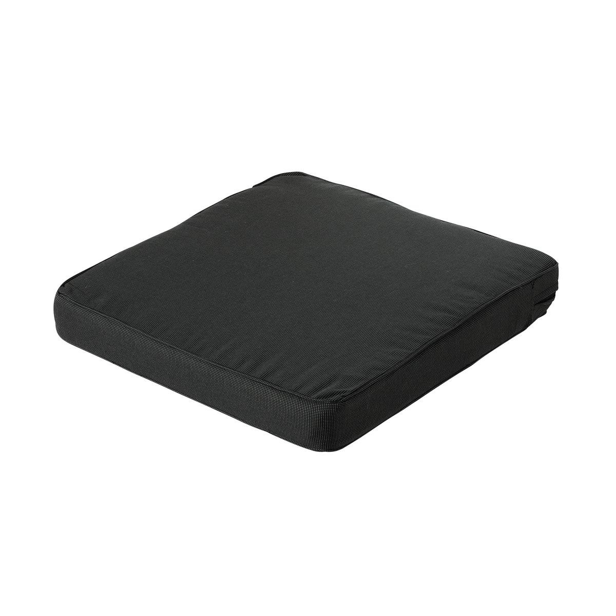 DE BESTE MADISON LUXE LOUNGEKUSSEN VAN RIBSTOF IN ZWART - 60x60