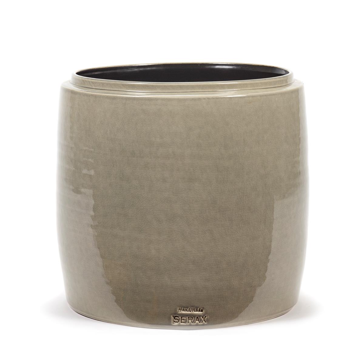DE BESTE SERAX BLOEMPOT GRIJS D 30 CM H 30 CM