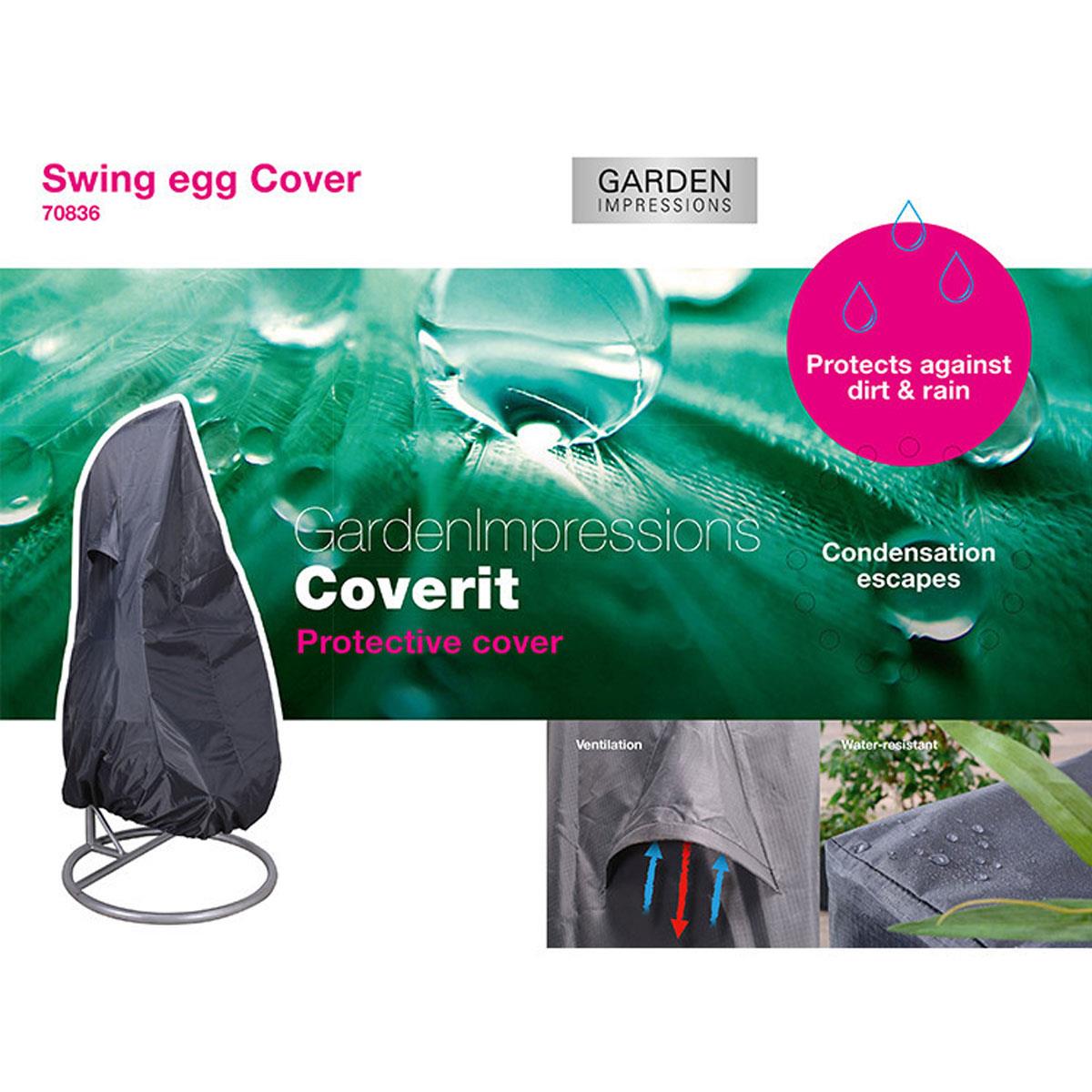 DE BESTE BESCHERMHOES VOOR JE GARDEN IMPRESSIONS SWING EGG STOEL Ø100XH200 CM