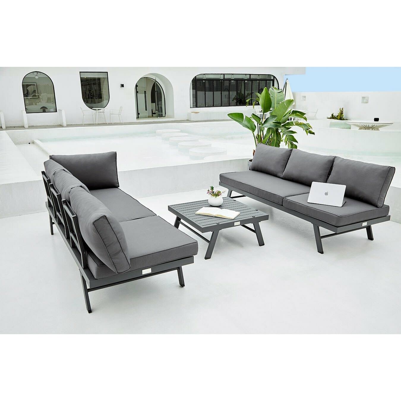 Feel Home - Alu Loungeset - Modica all in one - 8 opties