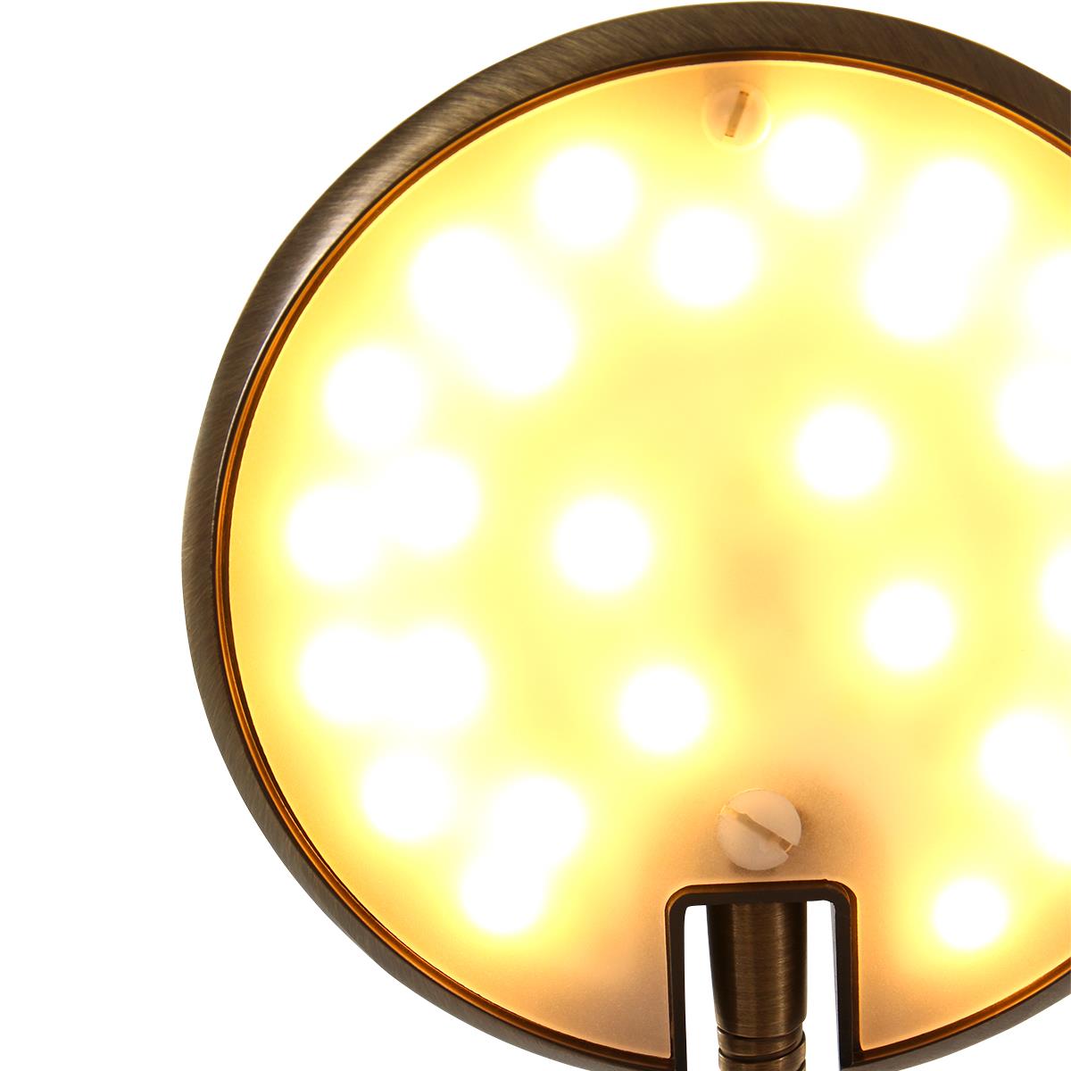 Steinhauer - tafellamp - Zenith LED - brons - kunststof metaal - Ø 16cm - LED - 1470BR
