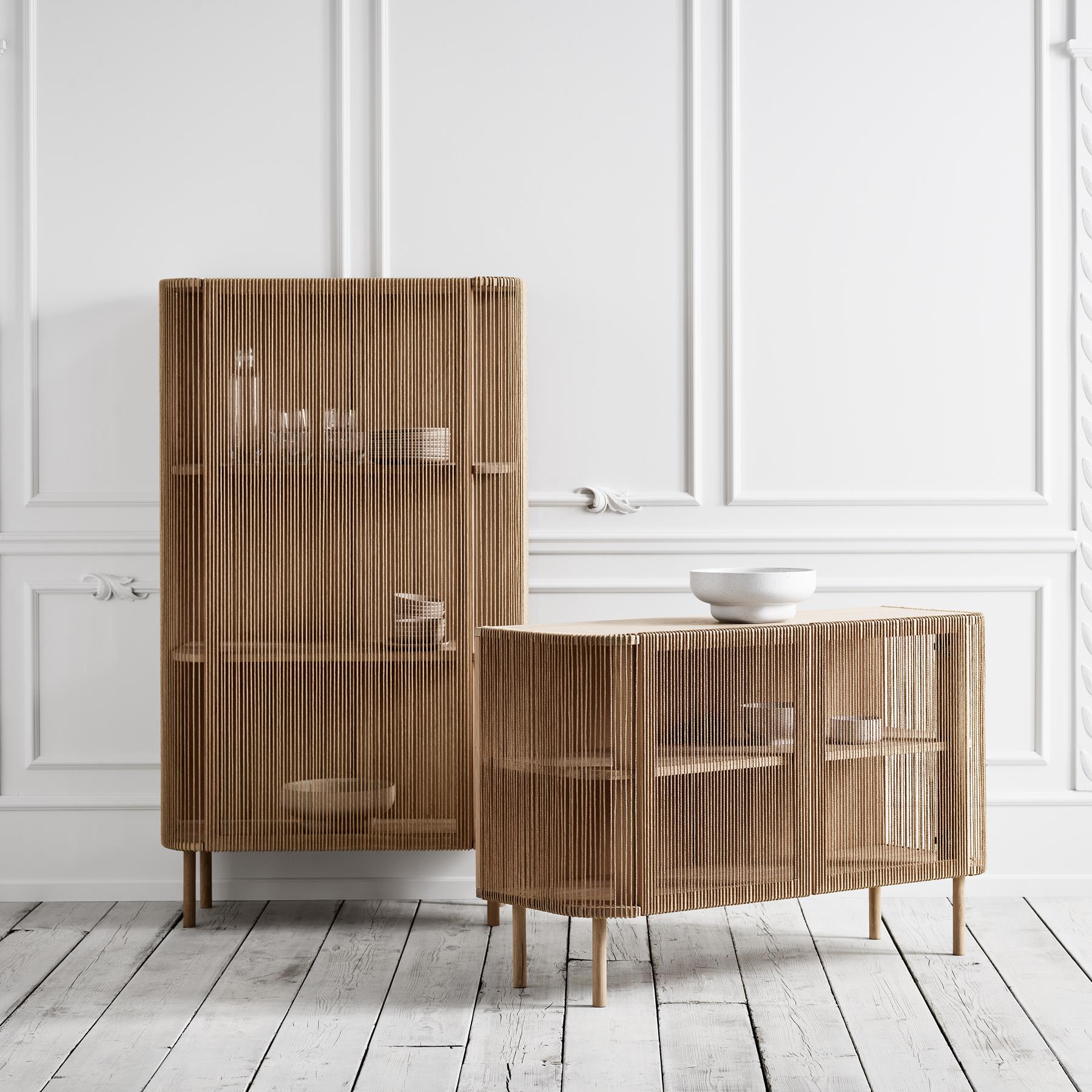 Bolia Cord Vitrinekast - Zwart Eiken