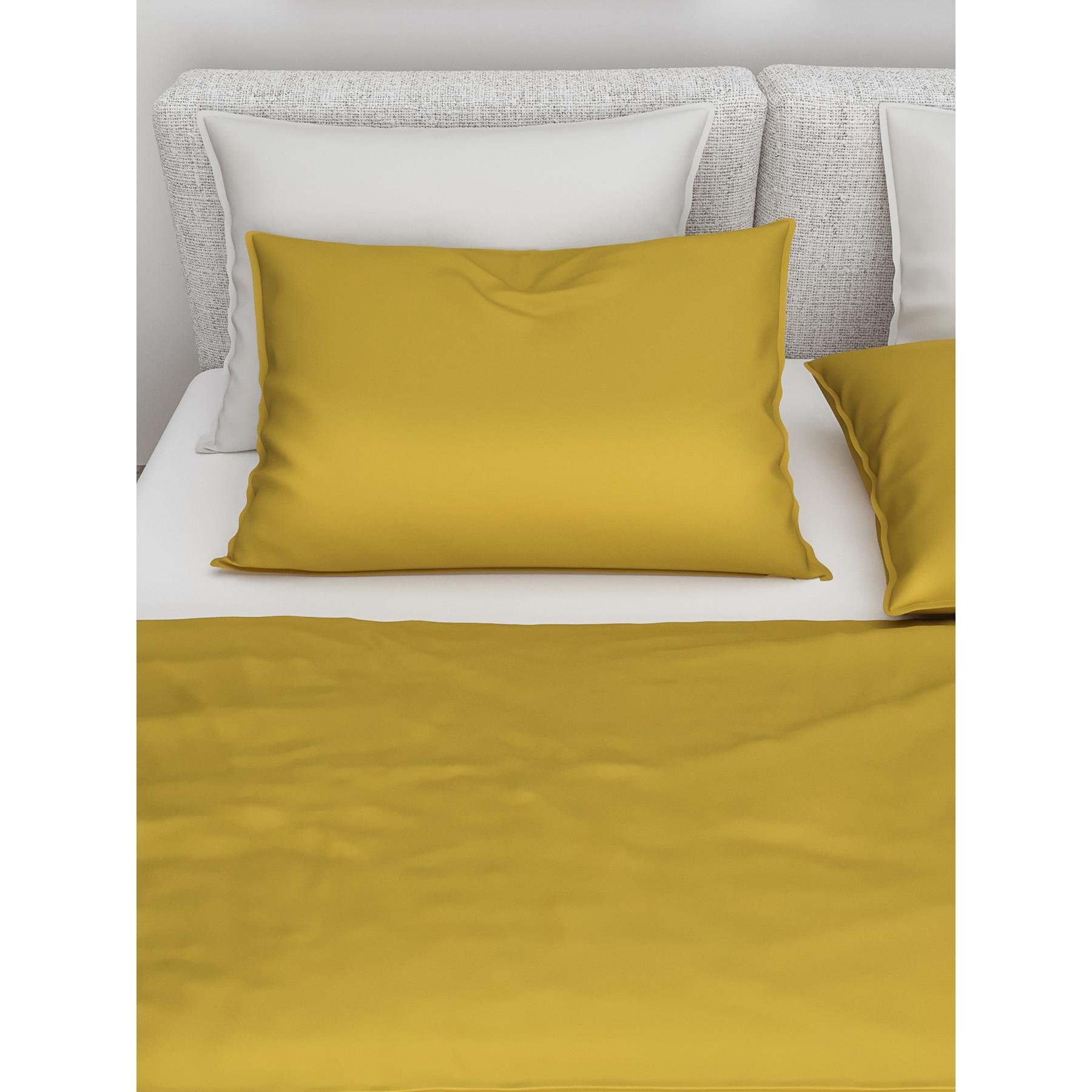 Zo Home Satinado Dekbedovertrekset Uni Katoen Satijn - ochre gold
