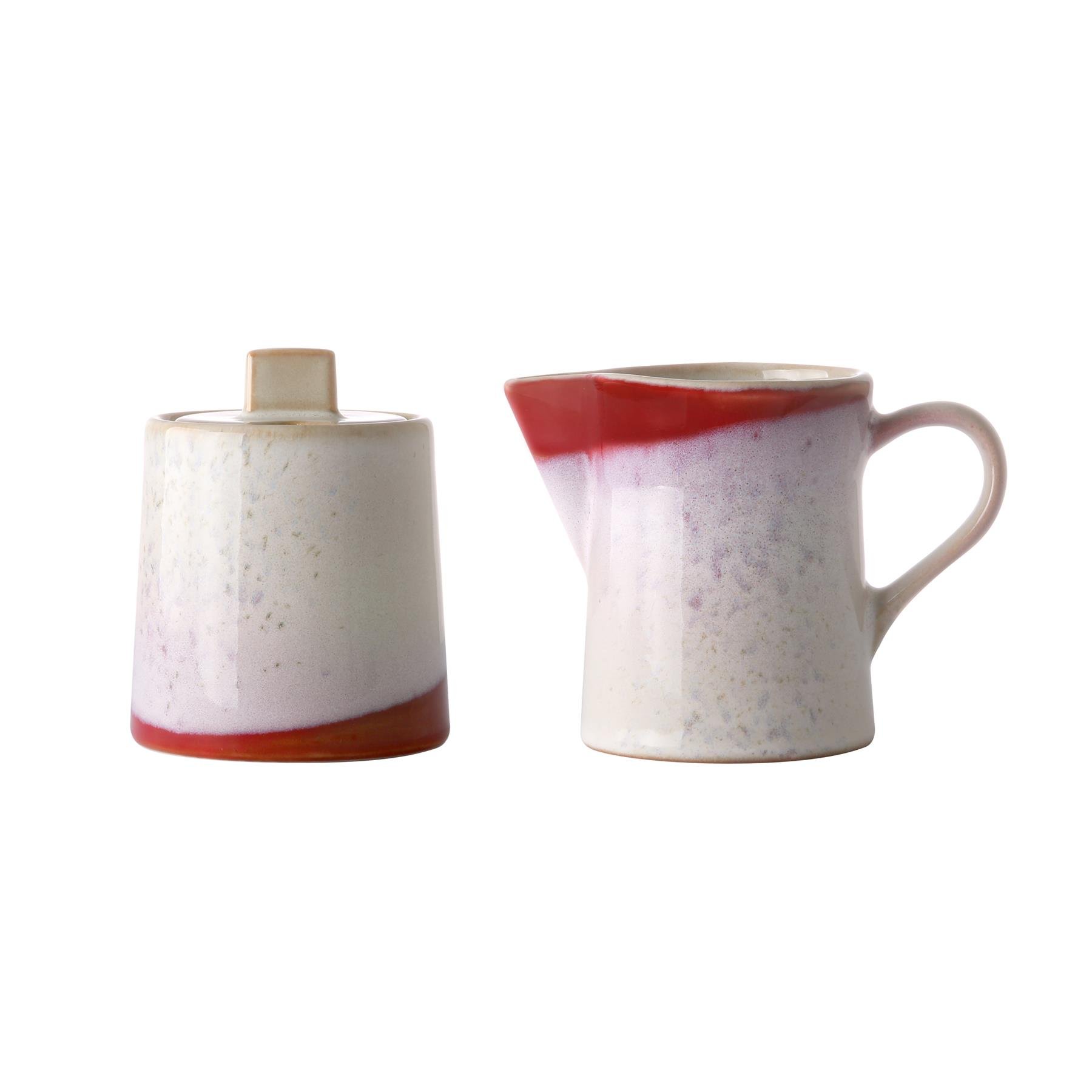 HKliving 70's Melkkan & Suikerpot Set