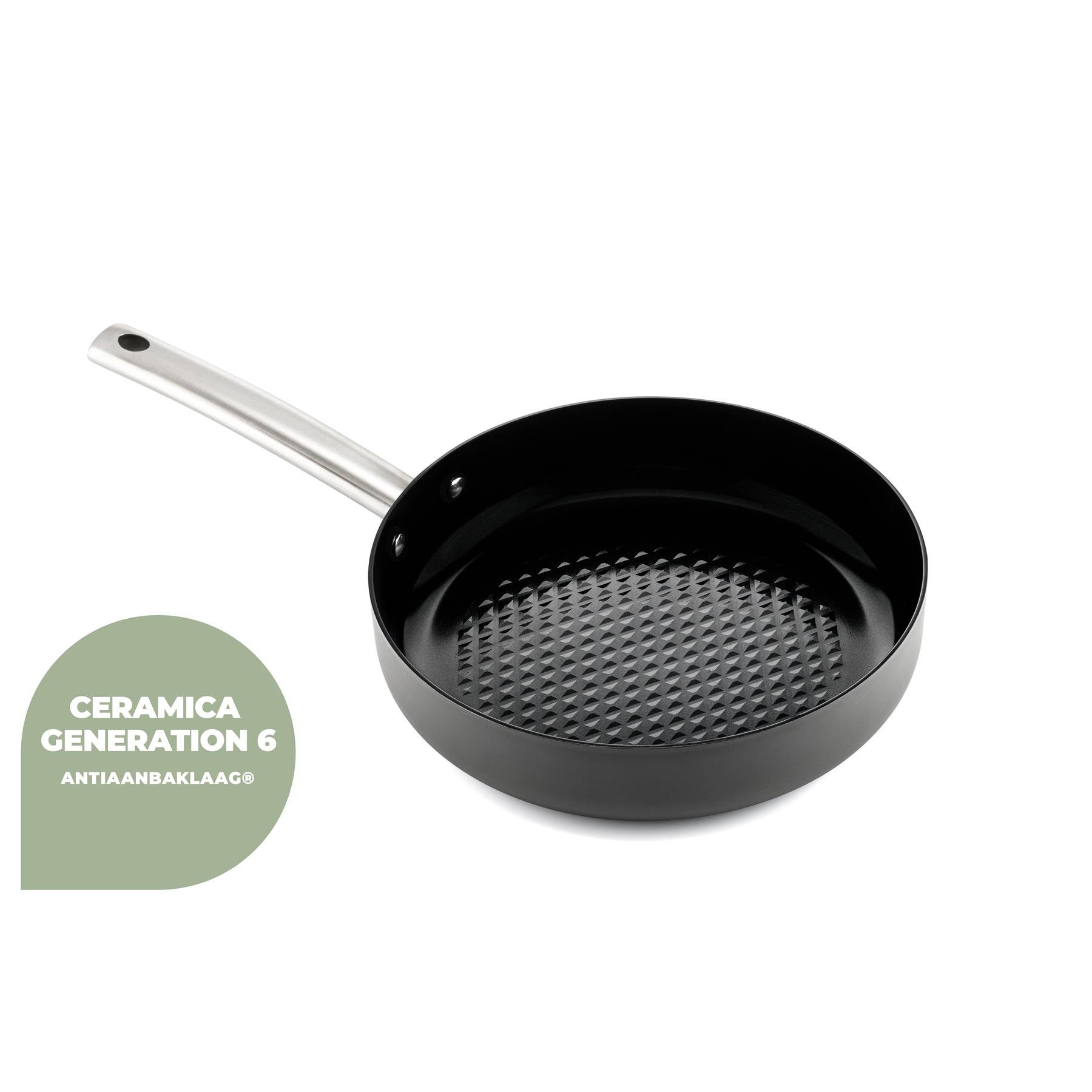 ISENVI Murray keramische hapjespan 26 CM - RVS greep